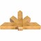 Ekena Millwork Redmond Rough Sawn Timber Gable Bracket, Western Red Cedar, 48"W x 28"H x 6"D x 6"F, 14/12 Pitch GBW048X28X0606RED00RWR - alternate 4